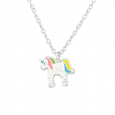 Unicorn - 925 Sterling Silver Kids Necklaces SD39083