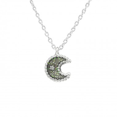 Moon - 925 Sterling Silver Kids Necklaces SD39175
