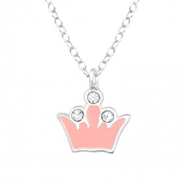 Crown - 925 Sterling Silver Kids Necklaces SD39245