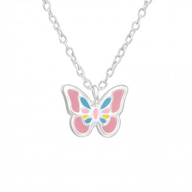 Butterfly - 925 Sterling Silver Kids Necklaces SD39295