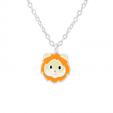 Lion - 925 Sterling Silver Kids Necklaces SD39296