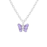 Butterfly - 925 Sterling Silver Kids Necklaces SD39732