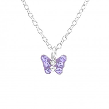 Butterfly - 925 Sterling Silver Kids Necklaces SD39732