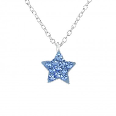Star - 925 Sterling Silver Kids Necklaces SD39733