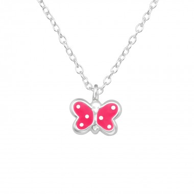 Butterfly - 925 Sterling Silver Kids Necklaces SD40443