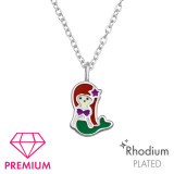 Mermaid - 925 Sterling Silver Kids Necklaces SD40656