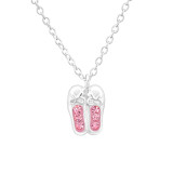 Ballerina Shoes - 925 Sterling Silver Kids Necklaces SD40692