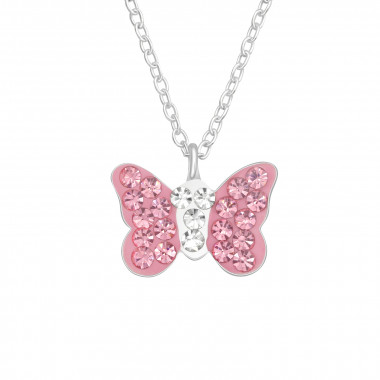 Butterfly - 925 Sterling Silver Kids Necklaces SD40997