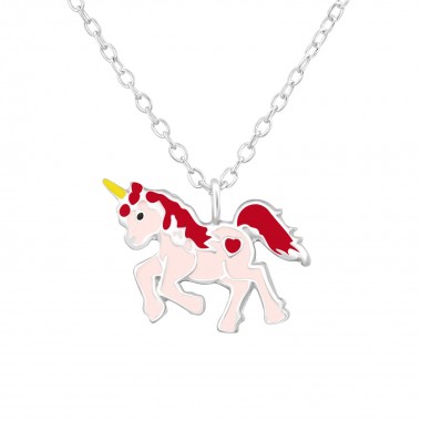 Unicorn - 925 Sterling Silver Kids Necklaces SD41444