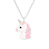 Unicorn - 925 Sterling Silver Kids Necklaces SD42189