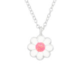 Flower - 925 Sterling Silver Kids Necklaces SD42540