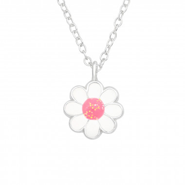 Flower - 925 Sterling Silver Kids Necklaces SD42540