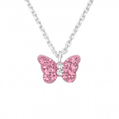 Butterfly - 925 Sterling Silver Kids Necklaces SD42575