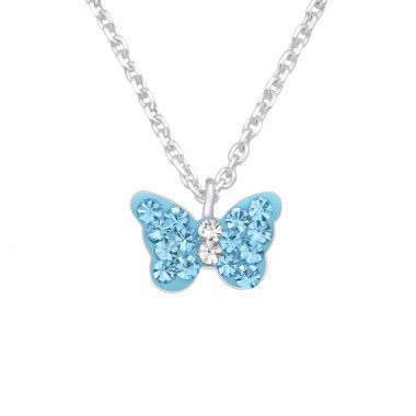 Butterfly - 925 Sterling Silver Kids Necklaces SD42576