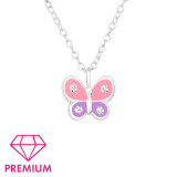 Butterfly - 925 Sterling Silver Kids Necklaces SD42702