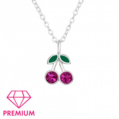 Cherry - 925 Sterling Silver Kids Necklaces SD42712