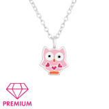 Owl - 925 Sterling Silver Kids Necklaces SD42717