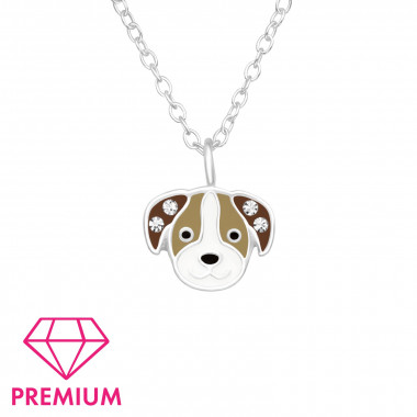 Dog - 925 Sterling Silver Kids Necklaces SD42727