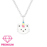 Caticorn - 925 Sterling Silver Kids Necklaces SD42731