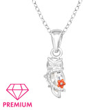 Owl - 925 Sterling Silver Kids Necklaces SD42768