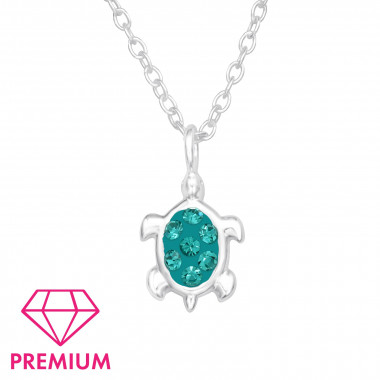 Turtle - 925 Sterling Silver Kids Necklaces SD43682