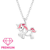 Unicorn - 925 Sterling Silver Kids Necklaces SD43741