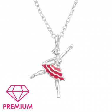 Ballerina - 925 Sterling Silver Kids Necklaces SD43751
