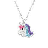 Unicorn - 925 Sterling Silver Kids Necklaces SD45010