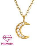 Crescent Moon - 925 Sterling Silver Kids Necklaces SD45067