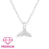 Whale's Tail - 925 Sterling Silver Kids Necklaces SD45070
