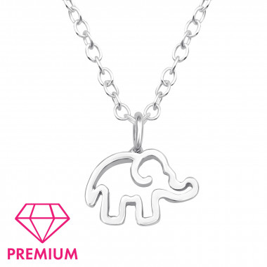 Elephant - 925 Sterling Silver Kids Necklaces SD45076