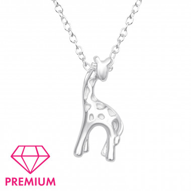 Giraffe - 925 Sterling Silver Kids Necklaces SD45078