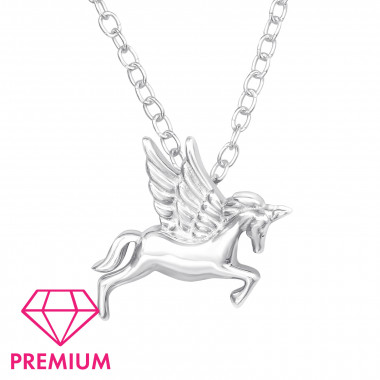 Unicorn - 925 Sterling Silver Kids Necklaces SD45082