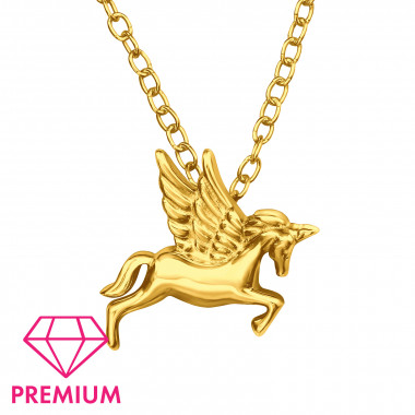 Unicorn - 925 Sterling Silver Kids Necklaces SD45083