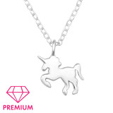 Unicorn - 925 Sterling Silver Kids Necklaces SD45084