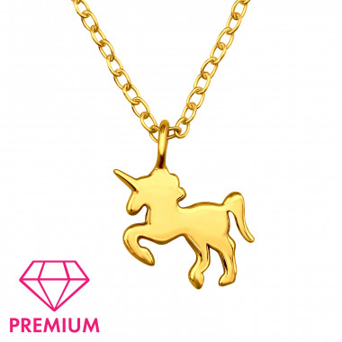 Unicorn - 925 Sterling Silver Kids Necklaces SD45085