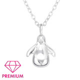 Penguin - 925 Sterling Silver Kids Necklaces SD45090