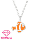 Fish - 925 Sterling Silver Kids Necklaces SD45253
