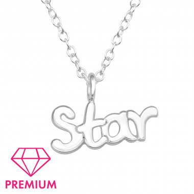 ''Star'' - 925 Sterling Silver Kids Necklaces SD45302