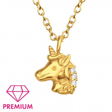 Unicorn - 925 Sterling Silver Kids Necklaces SD45582
