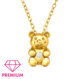 Bear - 925 Sterling Silver Kids Necklaces SD45586