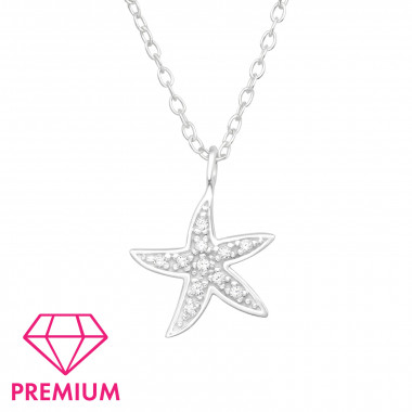 Starfish - 925 Sterling Silver Kids Necklaces SD45822