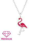 Flamingo - 925 Sterling Silver Kids Necklaces SD45823