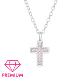 Cross - 925 Sterling Silver Kids Necklaces SD46010
