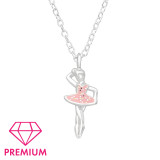 Ballerina - 925 Sterling Silver Kids Necklaces SD46143