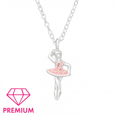 Ballerina - 925 Sterling Silver Kids Necklaces SD46143