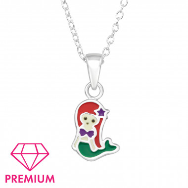 Mermaid - 925 Sterling Silver Kids Necklaces SD46144