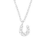 Horseshoe - 925 Sterling Silver Kids Necklaces SD46178