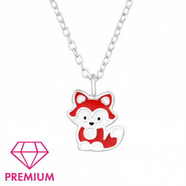 Fox - 925 Sterling Silver Kids Necklaces SD46404