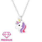 Unicorn - 925 Sterling Silver Kids Necklaces SD46421
